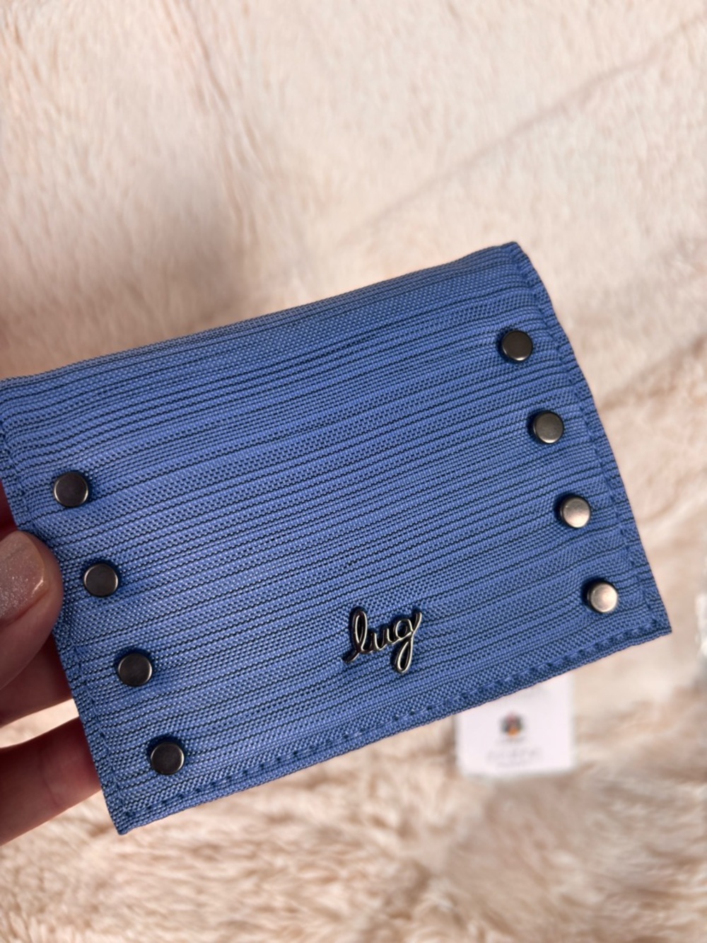 NWT Lug Walkover RFID Wallet - Brushed Marina